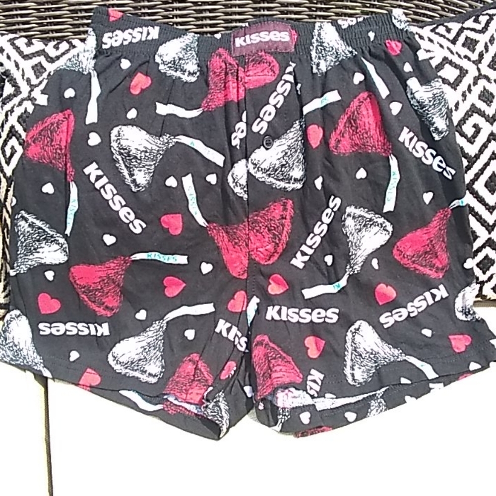 Hershey's kiss men's boxers.